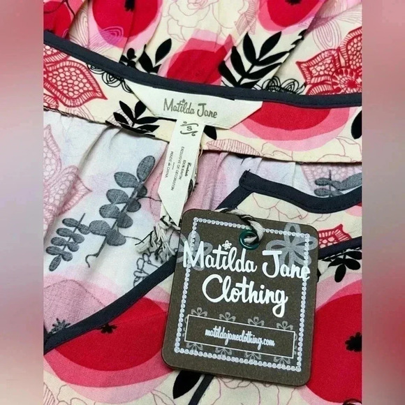 Matilda Jane Floral Peasant Boho Tunic Top Sz Small NWT - Picture 5 of 10